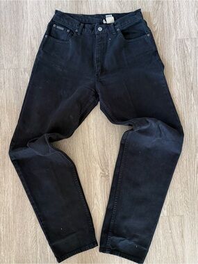 Calvin Klein VTG 90’s easy fit black jeans sz 31x34